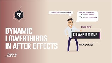 How To Create Dynamic Lowerthirds In After Effects | Tutorial (Part 1)