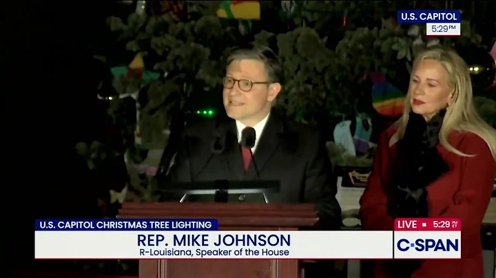 Speaker Johnson Gives Remarks at the U.S. Capitol Christmas Tree Lighting