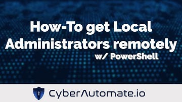 40. How to get the local Administrators of one or many computers remotely with PowerShell.