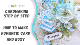 How to make a romantic card & a box / Lemoncraft digital products