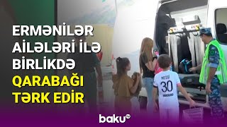 Xankəndi boşaldılır: Ermənilərin kütləvi halda Qarabağı tərk etmə anı