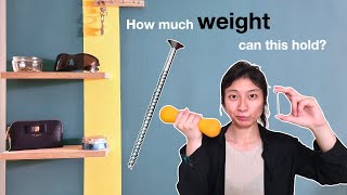 Easy DIY Floating Shelf (Drywall) | Load Test