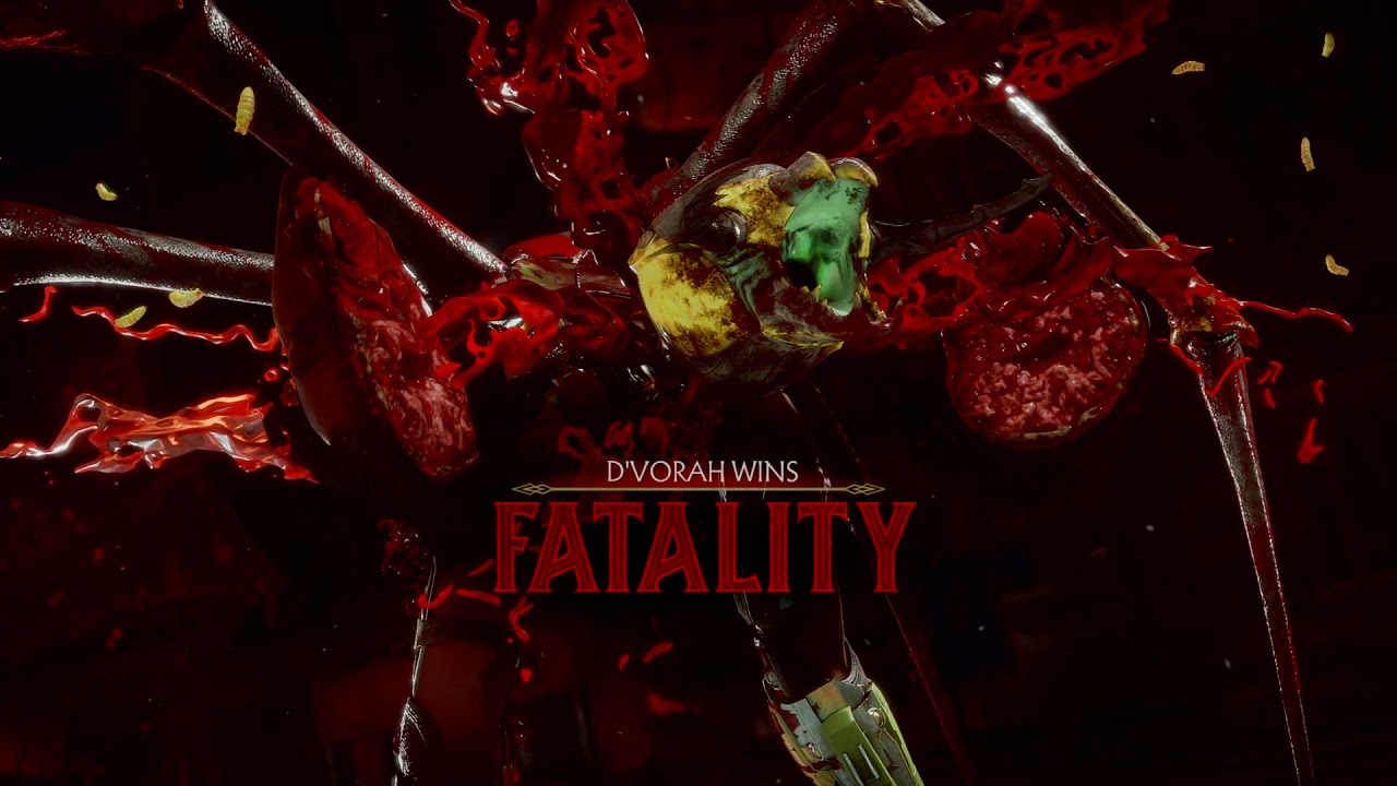 D'Vorah Mortal Kombat 11 Fatalities Guide - Inputs List & Videos