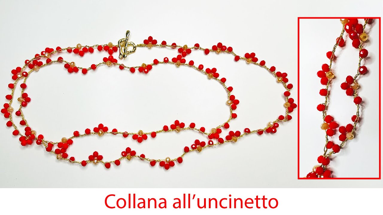 Collana numero 45 all'uncinetto