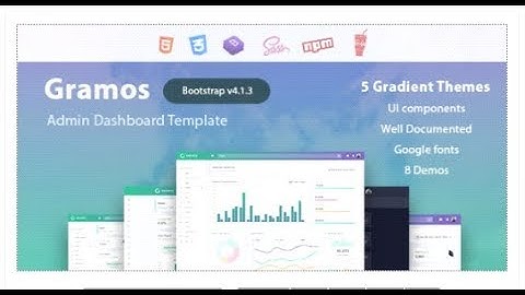 Gramos - Responsive Admin Dashboard Template | Themeforest Templates