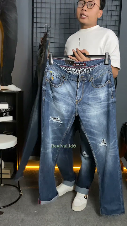 Celana jeans sobek lutut by neoma. Cod tiktok/shoppe :link di bio no3 #celanajeansripped #jeanssobek