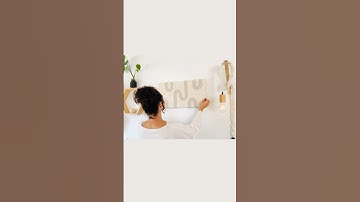 DIY Macrame Cord on Canvas.  DIY Wall Art.  #macrametutorial #diy #diywallart #diyhomedecor