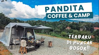 BARU BUKA BANGET❗❗CAMPING VIEW 2 GUNUNG TERINDAH DI BOGOR | PANDITA COFFEE & CAMP | CAMPING & CAFE
