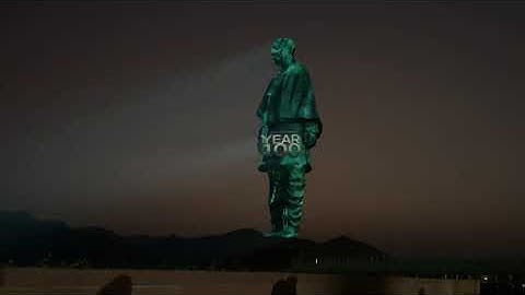 Statue of unity laser show | Full 4K video | Sardar Vallabhbhai Patel | Gujarat | largest statue