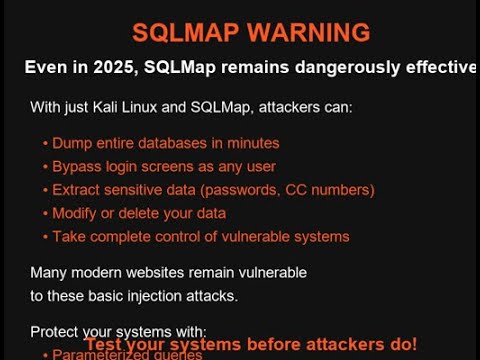 Sqlmap  -u "target url from Google Dorks"