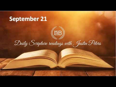 Daily Bible Reading: September 21 - YouTube