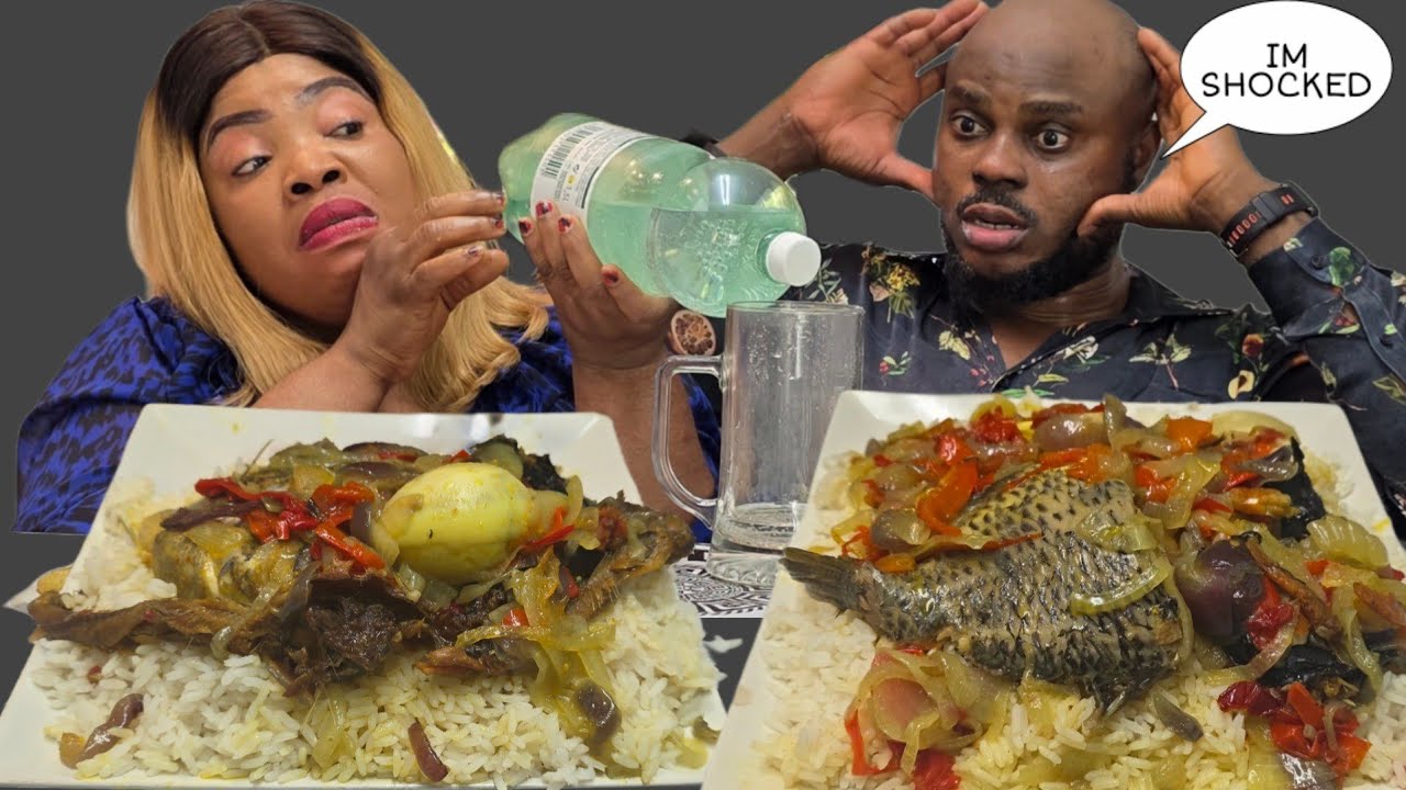 i was so shocked for what she did today | delicious white rice and sauce | african food mukbang