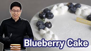 Blueberry Cake with whipped cream | Korean Style Delicious Shortcake