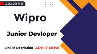 Junior Developer at Wipro: How to Apply & Get Hired in 2026!"