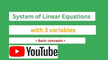 Amharic/ አማርኛ-System of Linear Equations ( with 3 variables)