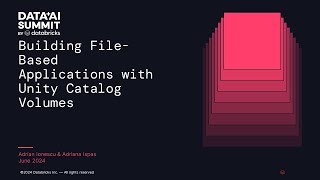 Building File-Based Applications with Unity Catalog Volumes