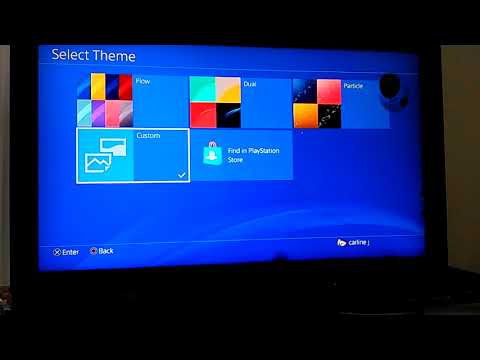 How to change your background on ps4 - YouTube