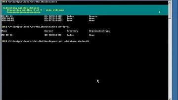 Exchange PowerShell Script: Get-MailboxReport.ps1 Demonstration