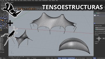 Fácil simulación de tensoestructuras con Grasshopper - Rhinoceros 8