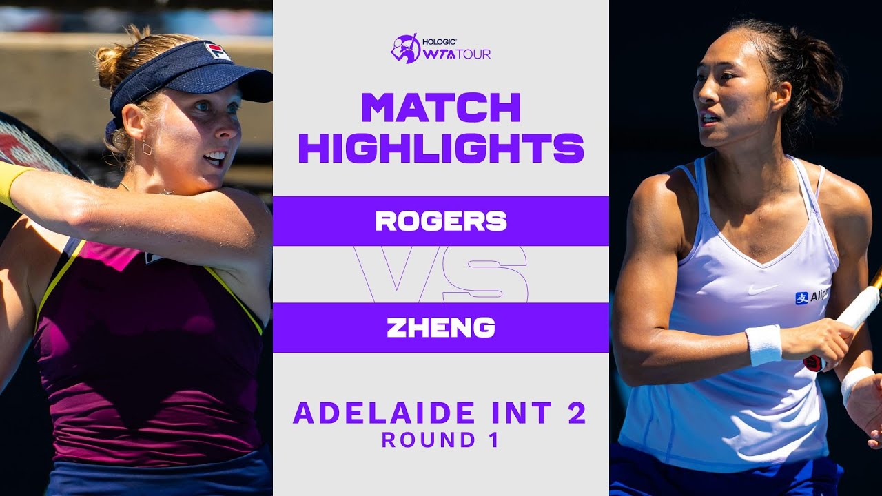 Zheng Qinwen vs. Shelby Rogers | 2023 Adelaide 2 Round 1 | WTA Match Highlights