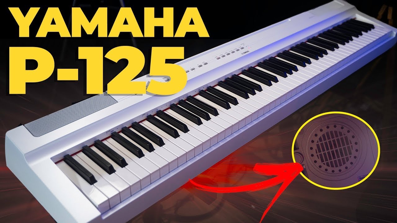 Piano digital com ótimo som e 4 Alto-Falantes (Yamaha P-125)