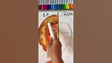 Drawing Marilyn Monroe 🤞🏻✨❤️in 20 hours 😅✨❤️|| @juliagisella || #shorts #artwork