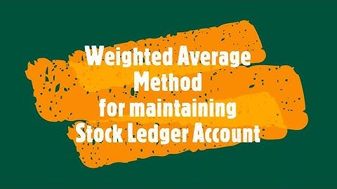AS-2: Inventory Valuation Methods; Weighted Average Method [Part 4/4]