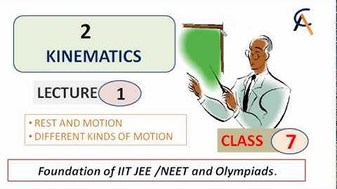 Class 7 Part(01) kinematics  for Foundation of IIT/NEETand Olympiads .