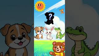 Guess the Animal Shadow! 🐶🐱 Fun Kids Game #shadowgame #animals #animation #cartoon  #shorts