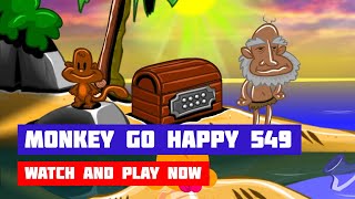 Monkey GO Happy: Stage 549 — Island Paradise · Game · Walkthrough screenshot 5