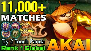 11,000+ Matches Akai MVP Tank!  Top 1 Global Akai by Try 2 Touch Panda  Mobile Legends