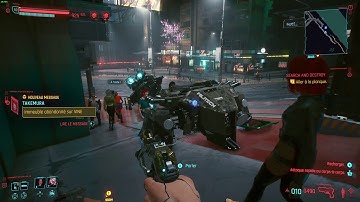 Cyberpunk 2077 bug: militech drone fell from high building