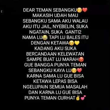 Story WA untuk teman sebangku