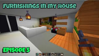 Let&#39;s Play Minecraft : Episode 5 - Furnishings In My Home In The Rock