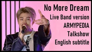 BTS - No More Dream (Live Band version) from ARMYPEDIA Talkshow 2019 [ENG SUB] [Full HD] Resimi