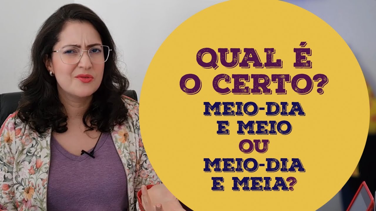 O correto é dizer meio dia e meia ou meio dia e meio?