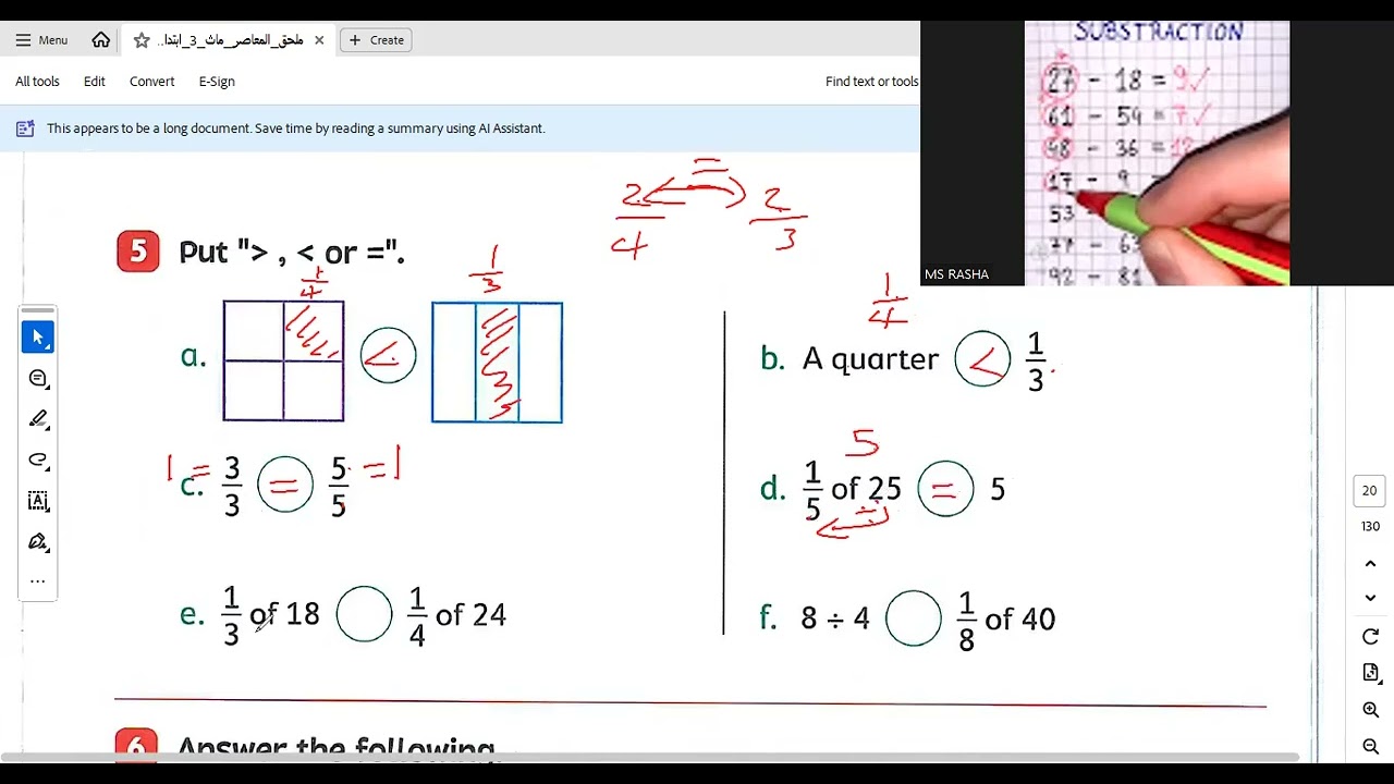 Grade 3 Revision chapter 8