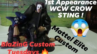 How to : 1st Appearance WCW CROW STING Mattel ELITE CUSTOM Figure 🔥 BLAZING CUSTOM TUESDAYS 🔥