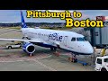 Full Flight: JetBlue E190 Pittsburgh to Boston (PIT-BOS)