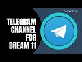 Top 10 best dream11 prediction telegram channel  readree your techspot