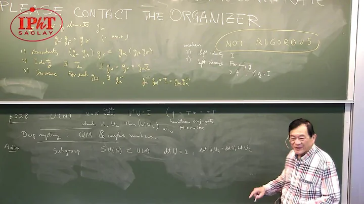 Anthony Zee Group Theory in a Nutshell for Physicists 1/5 part 1