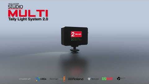 Tally Light System 2.0 for Atem, vMix, Roland, Wirecast, Tally Arbiter, OBS - WALDORF STUDIO
