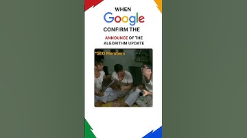 When Google Confirm The Announce of the algorithm Update | SEO Meme #shorts #shorts
