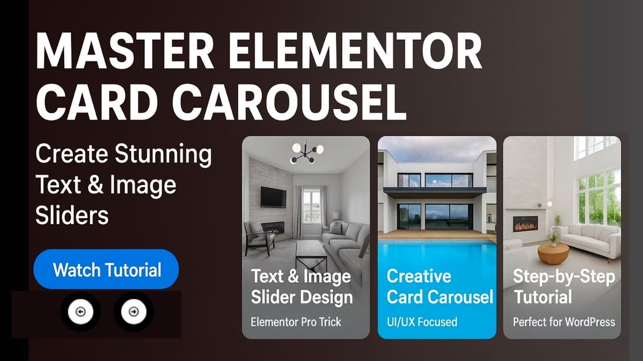 Elementor Card Carousel Tutorial | Text & Image Slider (Pro Trick!)# ...