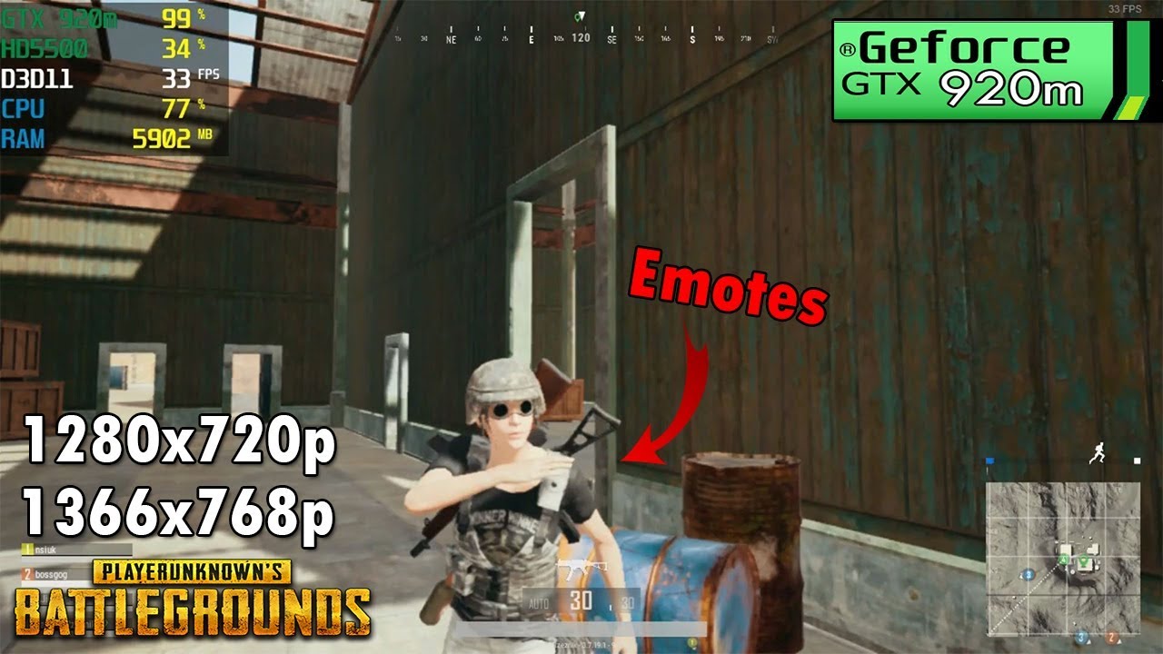 PUBG's Big Update #7 Performance Test on Nvidia 920m | 920mx