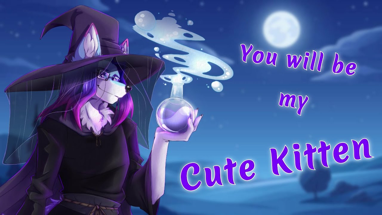 [Furry ASMR] Foxy Witch turns You into their little Cat Companion [RP / Petting / Fireplace]