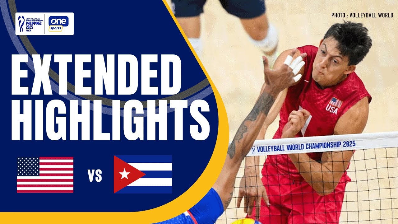 USA vs. CUBA | EXTENDED HIGHLIGHTS | 2025 FIVB MEN’S WORLD CHAMPIONSHIP | SEPT 17, 2025