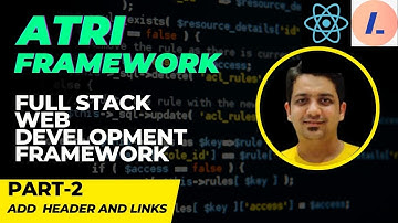 Atri Framework: Add Header and links | #2 | Full-stack web development | Anuj Singla Hindi