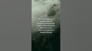 Popular Idiom: Comparing apples to oranges