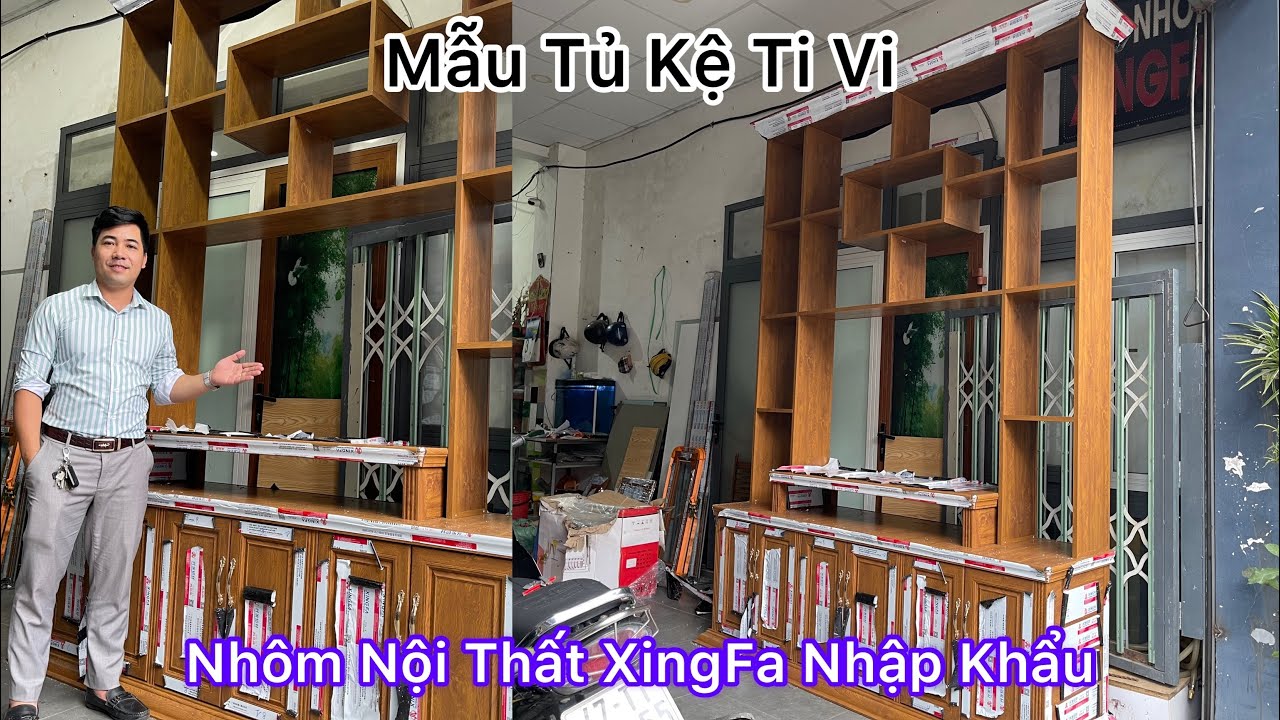 ???? DNK 10 - Mẫu Tủ Kệ TiVi Nhôm Nội Thất XingFa Nhập Khẩu Quảng ...